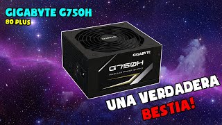 REVIEW 🔍  FUENTE GIGABYTE G750H 80 PLUS GOLD  LA MEJOR PARA GAMA ALTA 🔥👌 [upl. by Glimp]