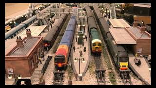 Class 20 pulling a 5 coach passenger train into the station  4K Widescreen [upl. by Eirruc]