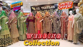 Hyderabad Khada Dupatta OFFER PRICE Bridal Collection Wholesale Market YS Textiles [upl. by Rotow]