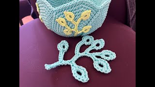 Tuto feuille décoration au crochet [upl. by Krall]