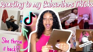 Reacting To My Subscribers TikToks  Y’all crazyyyy [upl. by Hwang691]