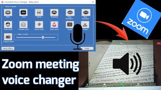 Easy way to change voice in zoom meeting  Zoom class hacks [upl. by Hillyer118]