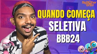 INSCRIÇÃO BBB 24 QUANDO COMEÇA A SELETIVA BBB24 [upl. by Idyak]