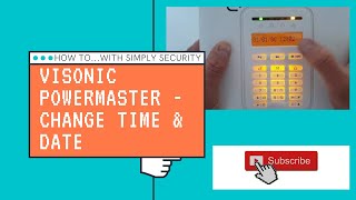 Change the time and date on a Visonic Powermaster 10 alarm [upl. by Esylle114]