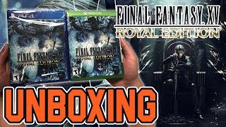 Final Fantasy XV15 Royal Edition PS4Xbox One Unboxing [upl. by Pirbhai]