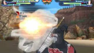 Naruto Clash of Ninja Revolution 3  Itachi amp Kisame vs Guy amp Neji [upl. by Eirollam905]