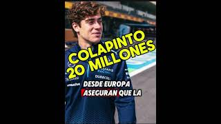 🚨COLAPINTO 20 MILLONES 🫶🏎🏎🏎formula1 colapinto williams [upl. by Adlar875]