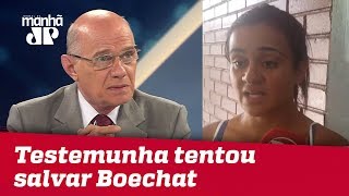 Testemunha diz que Boechat saltou de helicóptero e pediu socorro [upl. by Asilehc]