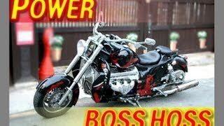 19 V8 8000cc Motorcycle BOSS HOSS Burnout [upl. by Trainor609]