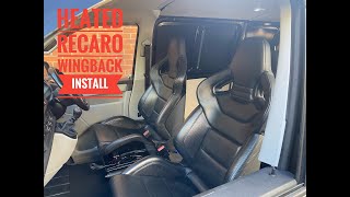 T6 Camper Conversion Ep2  Installing RS4 Recaro Wingback seats [upl. by Arnuad]