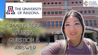 University of Arizona Campus Tour Question and Answer from Students [upl. by Nelyak]