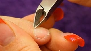 How to use a Cuticle Nipper Tutorial Video by Naio Nails [upl. by Bennion]