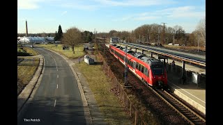 Bahnalltag im Turmbahnhof DoberlugKirchhain am 03122021  Drunter und Drüber [upl. by Ahsieyk402]