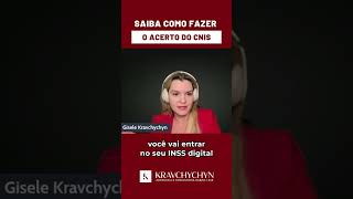 ✅Entenda como fazer o acerto de CNIS com a explicação da Dra Gisele Kravchychyn [upl. by Jeffie]