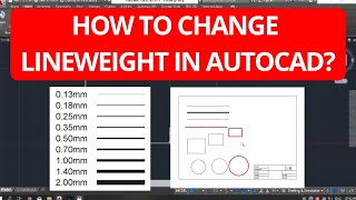 How to See Line Weight Thickness in Autocad  Autocad LT 2020 Tutorial [upl. by Dalli]