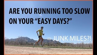 RUN SLOW TO RUN FAST EASY DAY RUNNING quotJUNK MILESquot TRAINING  Sage Canaday [upl. by Deina]