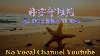 Xu Duo Nian Yi Hou  许多年以后  Male Karaoke Mandarin  No Vocal [upl. by Ahseken]