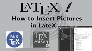 How to insert Pictures and figures in LateX Tutorial  Texmaker and Texworks [upl. by Scibert641]