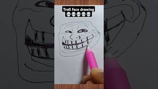 Troll face drawing shorts viralshorts trollface memes satisfying [upl. by Chadwick644]