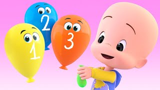 Cuquins colored balloons  Learning videos from Cuquin and Koli Koala videos [upl. by Daney]