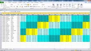 Creating your Employee Schedule in Excel [upl. by Madea]