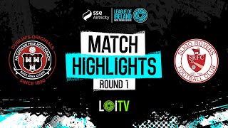 SSE Airtricity Mens Premier Division Round 1  Bohemians 22 Sligo Rovers  Highlights [upl. by Sitrik]