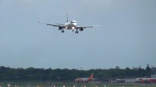 Fantastic long low pass of Volaris A321 with Sharklets XAVLJ at Hamburg Airport [upl. by Gilroy]