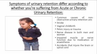 What causes urinary retention [upl. by Giarg]