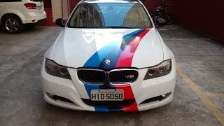 BMW Envelopamento Branco com faixas [upl. by Graner926]