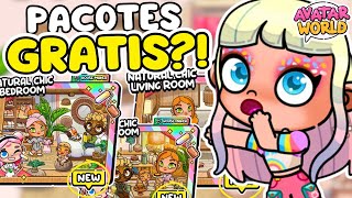 NOVOS PACOTES DECORANDO NO AVATAR WORLD 😍🥳 [upl. by Cole9]