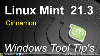 Linux Mint 213  Cinnamon  Windows Settings Tool Tips [upl. by Inaoj]