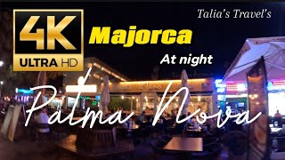 PALMA NOVA AT NIGHT all bars and restaurants October [upl. by Ignatia]