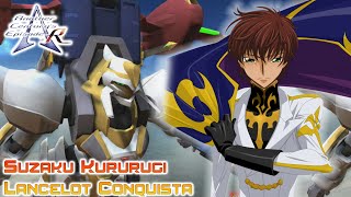 Suzaku kururugi Lancelot Conquista Gameplay Another Century ep R PS3 [upl. by Danika]