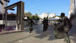 Yom Kippur Day of Atonement in Israel Netanya City Center on Bike [upl. by Anierdna]