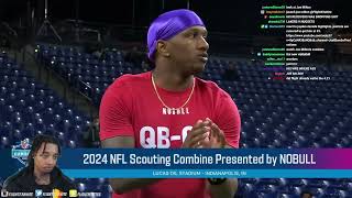 FlightReacts To Michael Penix Jrs FULL 2024 NFL Scouting Combine On Field Workout [upl. by Tybie]