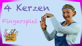 4 Kerzen  Fingerspiele Advent und Weihnachten  Kinderzone Rumpelkiste [upl. by Blatt]