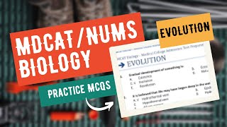 Mdcat Biology Evolution Practice MCQs  Practice MCQs for Mdcat Biology  Topic Evolution MCQs [upl. by Yar]