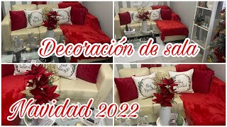 Decoración de sala Navidad 🎄 2022 ideas para decorar una sala pequeña Navidad 2022 [upl. by Herzog]