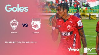 Patriotas vs Llaneros goles  Torneo BetPlay Dimayor 2023I  Final Ida [upl. by Pete]