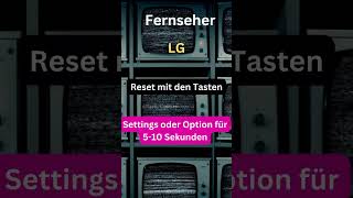 Fernseher LG Reset Tastenkombination [upl. by Walters]