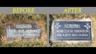 Headstone Cleaning Tutorial [upl. by Seligman]