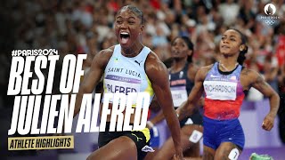 ✨The best of Julien Alfred at the Olympics 🏃‍♀️ Athlete Highlights [upl. by Adnara]