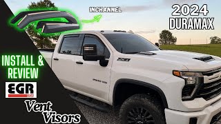 BudgetFriendly UpgradeEGR Window Visors on my 2024 Chevy Silverado 2500HD [upl. by Eldnar90]