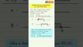 Soal 7 Tipe UTBK SNBT PK Pengetahuan Kuantitatif Pertidaksamaan [upl. by Frulla390]