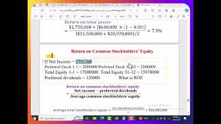 Lecture 10 Managerial Accounting Financial Statment Analysis [upl. by Ahsinav]