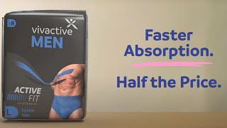 The BEST value men’s disposable incontinence pants on the market Vivactive Men Active Fit [upl. by Anesor]