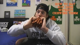 How to Eat 15 Hot Dogs Without Actually Chewing Them Must See [upl. by Wiebmer538]