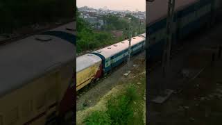 Aerial view of rake shunting process🔥 train alp wap7 passengertrain locopilot shorts yt [upl. by Cassandre603]