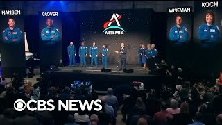 NASA introduces Artemis II moon mission astronauts [upl. by Derk74]