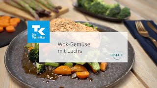 WokGemüse mit Lachs  Histaminarmes Rezept [upl. by Gae]